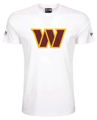 Image de T-Shirt NFL Washington Commanders New Era Logo Blanc