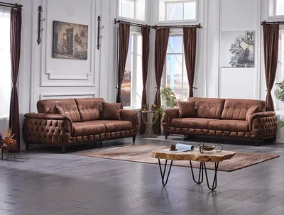 Produktbild von Sofagarnitur 2x Sofa Dreisitzer Couchen Wohnzimmer Modern Design Möbel