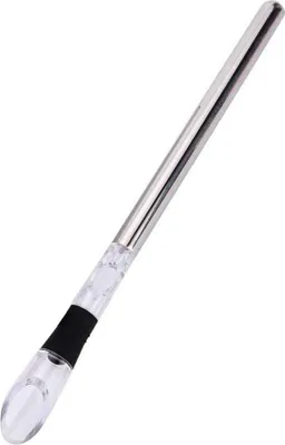 Produktbild von Weinkühlstab mit Belüfter aus Edelstahl - Premium Weinkühler - Weingenuss in Sommelier-Qualität - Geschenk Frauen Männer - Rot und Weißwein Geschenkset