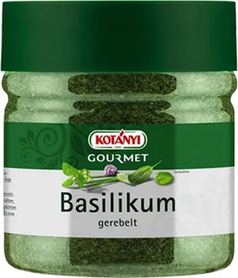 Zdjęcie produktu dla Kotanyi Gourmet bazylia natarta i delikatnie suszona 60g