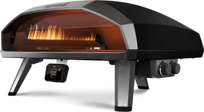 Produktbild von Ooni Koda 2 Max, 1 Pizza/Pizzen, Schwarz, Silber, 33 cm, 500 °C, 150 - 500 °C, Stein