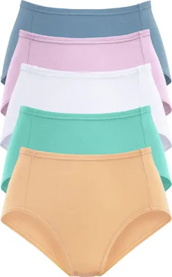Produktbild von PETITE FLEUR Taillenslip apricot, mint, weiß, flieder, hellblau Größe 40