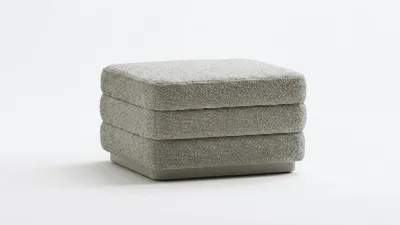 Immagine prodotto di Pouf imbottito, poggiapiedi, sgabello, pouf di design, pouf per il soggiorno
