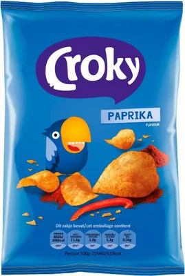 Image de Croky - Chips au paprika - 12 x 100 g