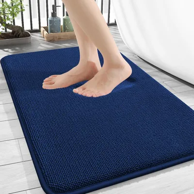 Image de Tapis de bain en mousse à mémoire de forme, antidérapant et lavable, 50x76 cm