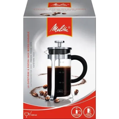 Immagine prodotto di MELITTA Microonde premium con vetro e acciaio inox 3 tazze