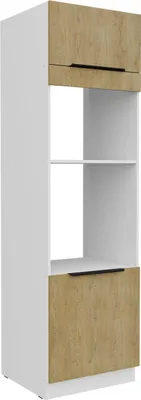 Produktbild von Umbauschrank für Backofen und Mikrowelle Cremona weiß 60 DPM-210 2F