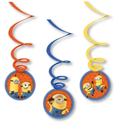 Produktbild von Dekohänger 80cm 6 Stück Swirl Minions