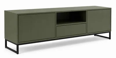 Produktbild von TV-Schrank GENUA – modernes Lowboard TV Board RTV Möbel mit viel Stauraum (Flaschengrün)