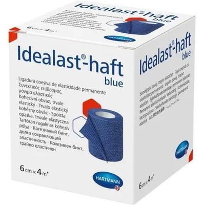 Imagen del producto de Cinta adhesiva de color azul, 6 cm x 4 metros, 1 unidad