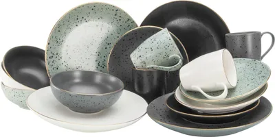Produktbild von CreaTable Industrial Gold Kombiservice-Set 16-tlg.