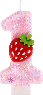 Image de Bougie "1 an" pour l'anniversaire d'une petite fille