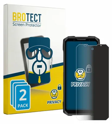 Produktbild von 2x BROTECT Sichtschutzfolie für Doogee V Max 2 Anti-Spy Privacy Sichtschutz Blickschutz Folie Blaulicht-Schutz