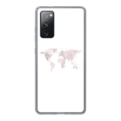 Produktbild von MuchoWow® Handyhülle Schutzhülle Hülle für Samsung Galaxy S20 FE Weltkarte - Marmor - Rosa Silikon Softcase Handy Hülle - Abdeckung