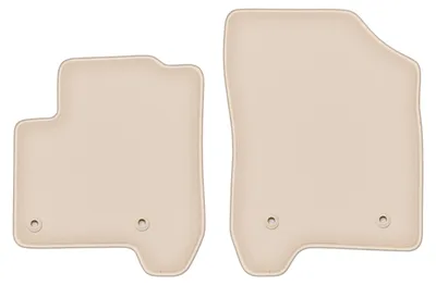 Produktbild von DURBAN Beige Velours-Fußmatten vorne für Citroen C3 Picasso Minivan (2008-2017)
