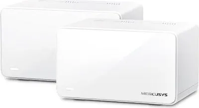 Produktbild von Mercusys AX6000 Mesh WiFi 6 System für das ganze Haus, Weiß, Intern, Mesh-System, 800 m², Dual-Band (2,4 GHz/5 GHz), Wi-Fi 6 (802.11ax)