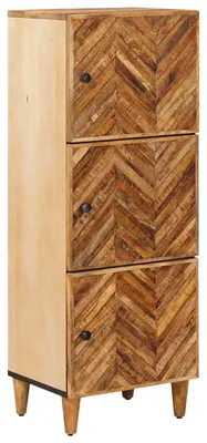 Produktbild von Möbel Stauraumschränke Braun 40 x 33,5 x 110 cm Massivholz MangoCD- & DVD-Regale - CD- & DVD-Regale c6352