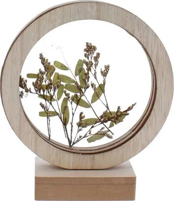 Obrázok produktu pre LED Dekoring mit Blumen - braun/grün - ca. 14,5 x 5,5 x 17 cm