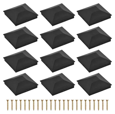 Image de Lot de 12 protections pour poteaux en bois de 9x9 cm