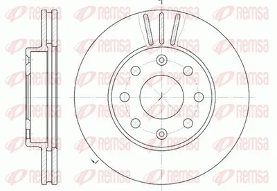 Produktbild von 2x REMSA Bremsscheibe 6655.10 vorne für CHEVROLET SPARK (M300) 235 7mm 41mm