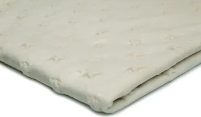 Obrázok produktu pre Minkee Fleece Knit s reliéfom hviezdy Cream 50 x 155 cm