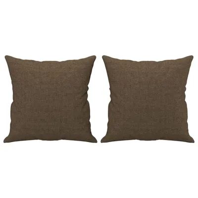 Immagine prodotto di Cuscini Decorativi 2 pz Marrone 40x40 cm in Tessuto