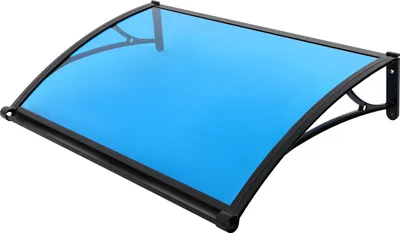 Produktbild von Bogenregenschutz Haustür Bogen Regenschuppen 120cm   für draußen 200kg