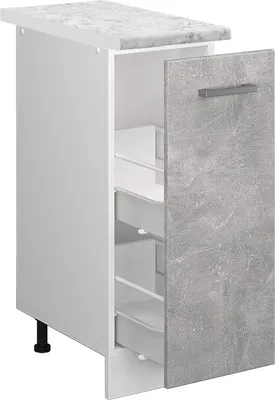 Produktbild von Apothekerschrank Vicco R-Line Beton 30 cm , AP Marmor, Model 37766