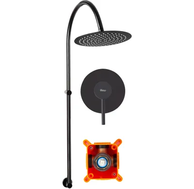Obrázok produktu pre Podomietkový sprchový set Rea LUGANO Black + box