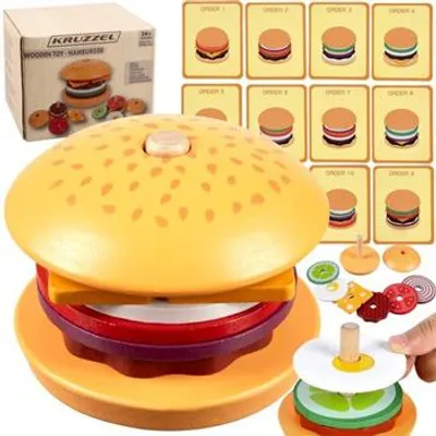 Obrázek produktu pro Kruzzel 22673 Dětský dřevěný hamburger