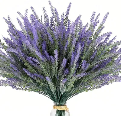 Produktbild von Kunstlavendel, 12 Stück, 38 cm, Dekoration für Haus und Garten