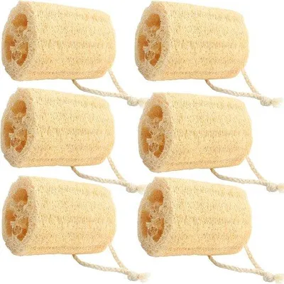 Produktbild von Natürliche Luffa-Schwämme – Beige – 10 x 7 cm – Biologisch abbaubare Reinigungsschwämme – Für Küche und Badezimmer