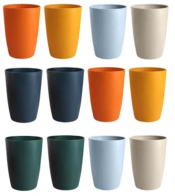 12er-Set Plastikbecher 360 ml unzerbrechlich spülmaschinenfest