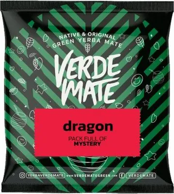 Produktbild von Verde Mate - Mate Tee Probe Dragon 50g - Dicke Blätter 5 mm Luftgetrocknet - Mit Drachenfrucht, Mango - Exotische Energie - Yerba Mate Brasilien