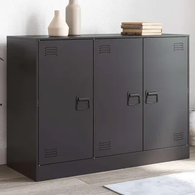 Produktbild von vidaXL Sideboard Schwarz 99x39x73 cm Stahl