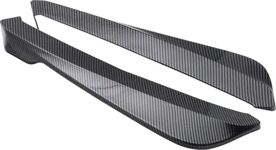 Produktbild von Heckstoßstangen-Lippensplitter, universelle Auto-Seitenkotflügelflossen, Körperspoiler, Kinnrockschutz, (Kohlefaserfarbe)