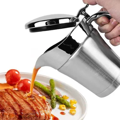 Productafbeelding van Thermo-sauspan 750 ml - RVS met deksel