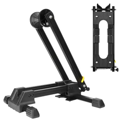 Image de Solidchoice - Support vélo pliable en aluminium - Support pour roue arrière de vélo