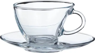 Produktbild von Pasabahce 98396 - 12-tlg Tassen mit Unterteller "Penguen", für Tee, Kaffee, Cappuccino, für 6 Personen