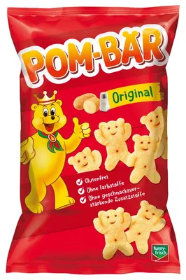 Obrázok produktu pre Funny Fresh Pom Bear Originálne solené zemiakové lupienky 75g