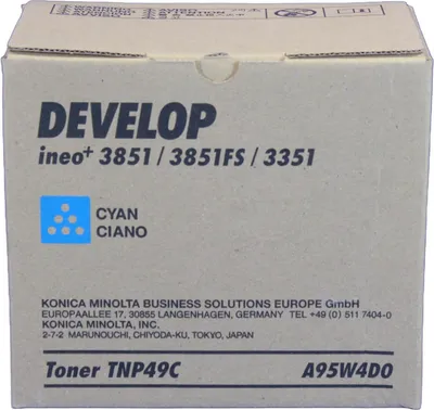Produktbild von Develop Toner TNP49C A95W4D0 cyan