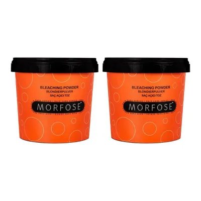 Produktbild von 2X Morfose Blondierpulver Blondierung Bleaching Powder Blau 1000ml Anti-Rot