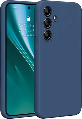Immagine prodotto di Custodia in silicone Etteri per Samsung Galaxy A55 5G Cover custodia per cellulare blu scuro