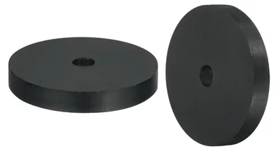 Gummi-Abstandshalter 2 Stück, 100x15x15 mm, schwarz
