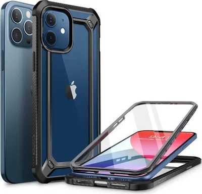 Produktbild von Supcase Unicorn Beetle Exo SUP-iPhone2020-6.1-EXOPro-SP-Black, Apple, iPhone 12 6.1 2020, 15,5 cm (6.1"), Schwarz