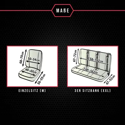Produktbild von Sitzbezüge für Opel Movano I (97-09)  8 Sitze SET Autositzbezüge Schonbezüge