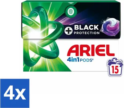 Produktbild von Ariel - 4-in-1 Waschmittelkapseln - Revitablack - 15 Kapseln - Vorteilspack - 4 Stücke
