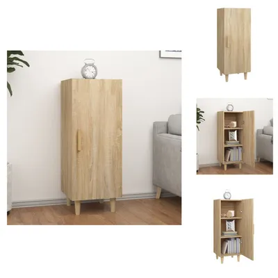 Immagine prodotto di vidaXL Credenza rovere Sonoma 34,5x34x90 cm materiale a base di legno - Credenze
