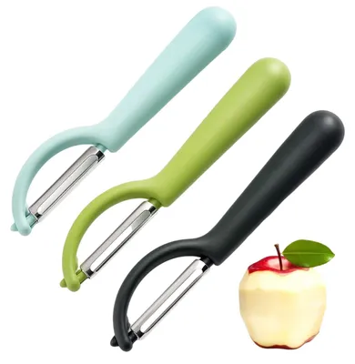 Productafbeelding van Schilmester - 3-delige set van roestvrij staal - aardappel- en groenteschiller met ergonomische handgreep - 17 x 3 cm