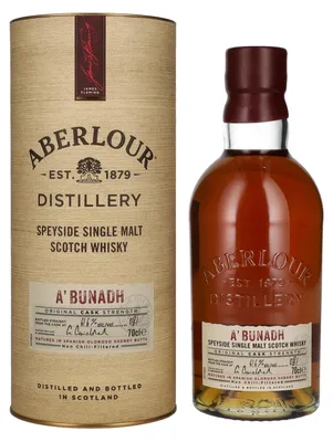 Image de Aberlour A'BUNADH Original Cask Strength Batch No. 81 61,6% Vol. 0,7l en boîte cadeau